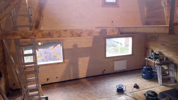 Charpente vue interieur